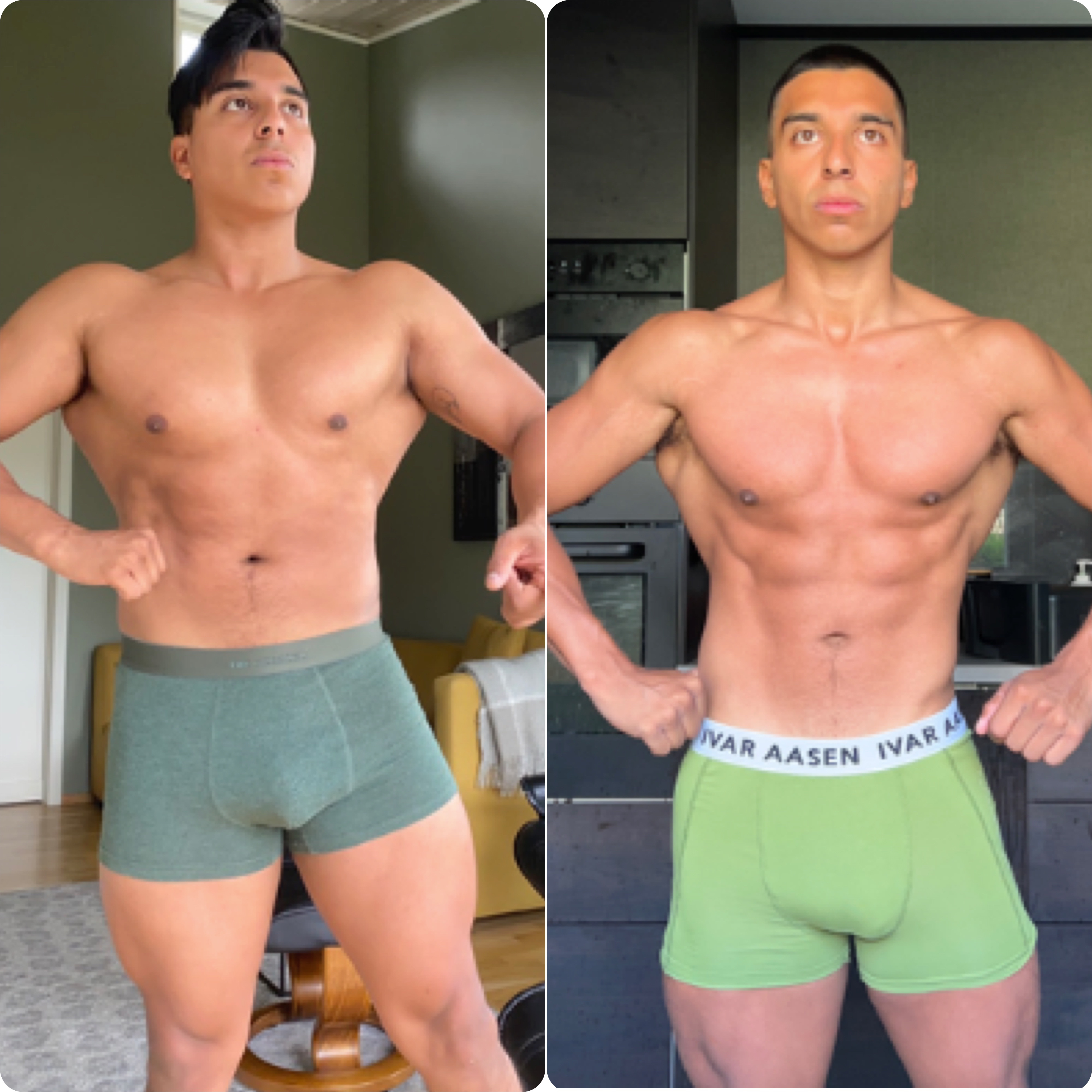 Dan before and after coaching; original side-by-side photograph