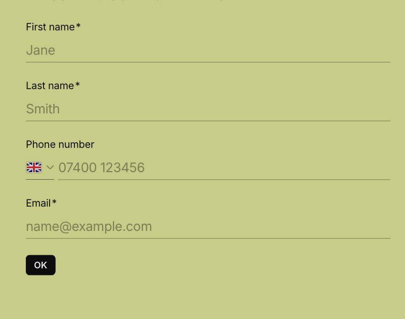 HBP's blank Typeform onboarding questionnaire